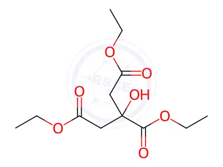 Chemical structure of Triethyl citrate