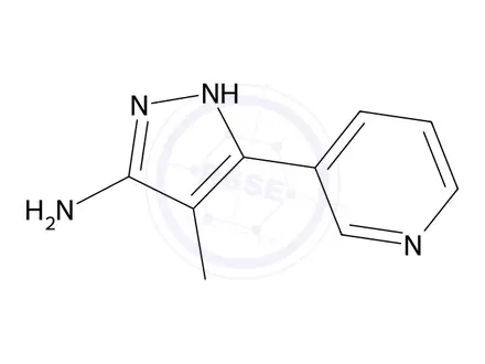 Chemical structure of 4-Methyl-5-(pyridin-3-yl)-1h-pyrazol-3-amine
