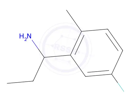 Chemical structure of 1-(5-Fluoro-2-methylphenyl)propan-1-amine