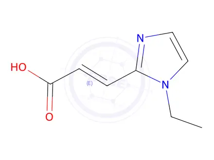 Chemical structure of 3-(1-ethyl-1H-imidazol-2-yl)prop-2-enoic acid