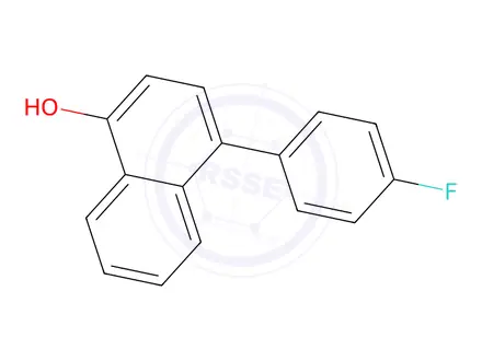 Chemical structure of 4-(4-fluorophenyl)naphthalen-1-ol