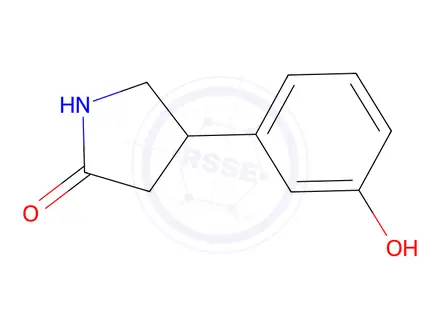 Chemical structure of 4-(3-hydroxyphenyl)pyrrolidin-2-one