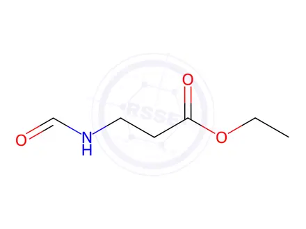 Chemical structure of N-FORMYL-BETA-ALANINE ETHYL ESTER
