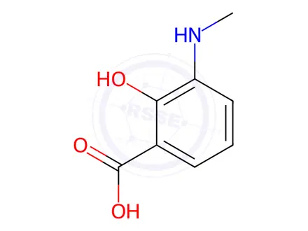 Chemical structure of 3-(Methylamino)salicylic Acid