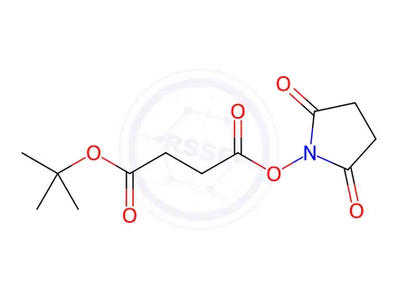 Chemical structure of Butanedioic acid, 1-(1,1-dimethylethyl) 4-(2,5-dioxo-1-pyrrolidinyl) ester