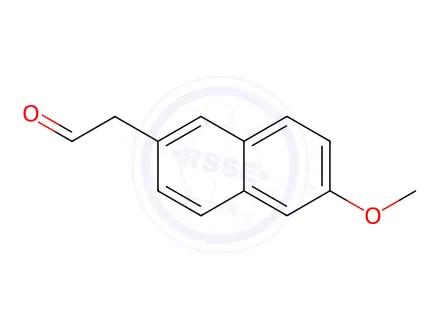 Chemical structure of 2-(6-methoxynaphthalen-2-yl)acetaldehyde