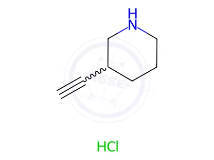 Chemical structure of 3-Ethynylpiperidine hydrochloride