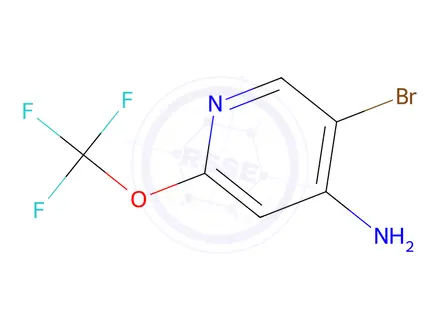 Chemical structure of 5-Bromo-2-(trifluoromethoxy)pyridin-4-amine