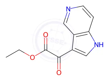 Chemical structure of Ethyl 2-(5-azaindol-3-yl)-2-oxoacetate