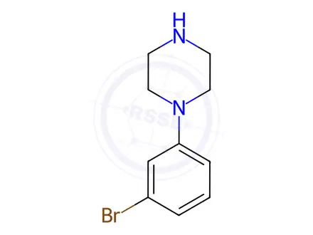 Chemical structure of 1-(3-Bromophenyl)piperazine
