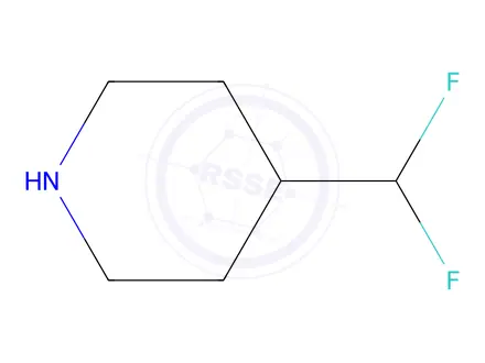 Chemical structure of 4-(difluoromethyl)piperidine