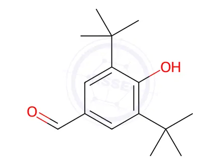 Chemical structure of 3,5-di-tert-butyl-4-hydroxybenzaldehyde