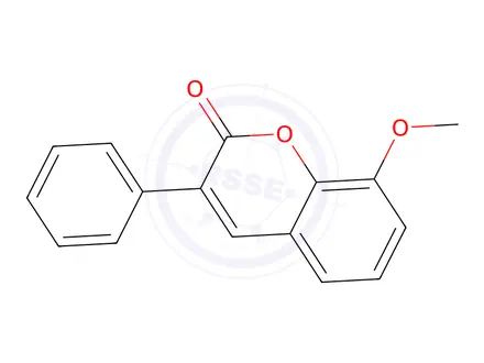 Chemical structure of 8-Methoxy-3-phenyl-2H-chromen-2-one