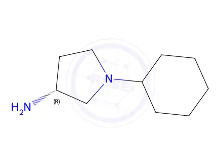 Chemical structure of (R)-1-Cyclohexylpyrrolidin-3-amine