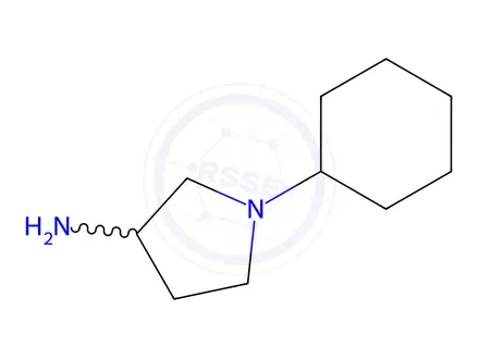 Chemical structure of 1-cyclohexylpyrrolidin-3-amine
