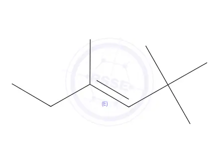 Chemical structure of (E)-2,2,4-Trimethylhex-3-ene
