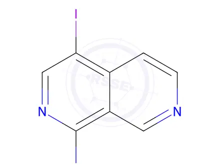 Chemical structure of 4-Iodo-2,7-naphthyridin-1-amine