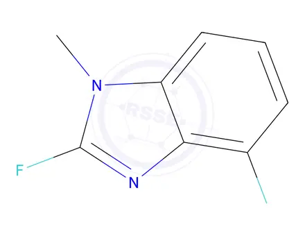 Chemical structure of 2,4-difluoro-1-methyl-1H-1,3-benzodiazole
