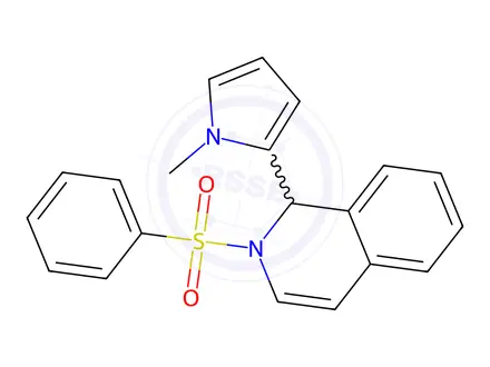 Chemical structure of 1-(1-Methyl-1H-pyrrol-2-yl)-2-(phenylsulfonyl)-1,2-dihydroisoquinoline
