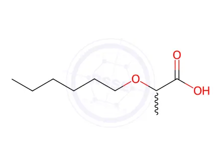 Chemical structure of 2-(Hexyloxy)propanoic acid