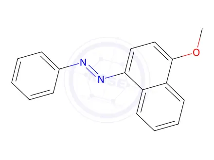 Chemical structure of 1-Methoxy-4-(phenylazo)naphthalene