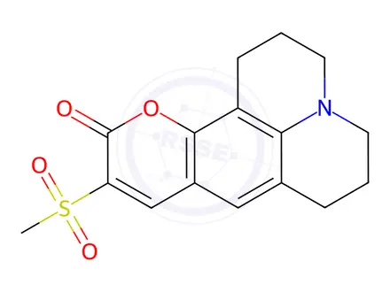 Chemical structure of Coumarin 498