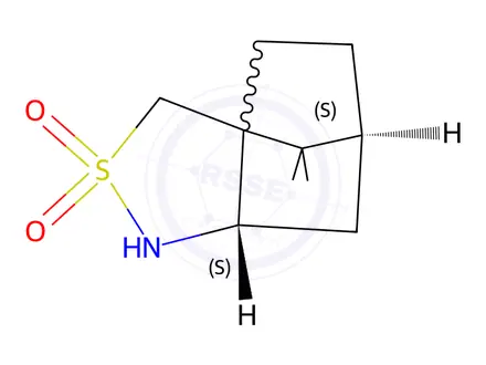 Chemical structure of (1R)-(+)-2,10-Camphorsultam