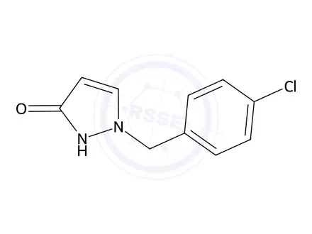 Chemical structure of 1-(4-Chlorobenzyl)-1,2-dihydro-3H-pyrazol-3-one