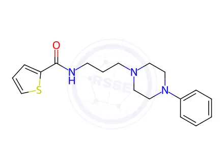 Chemical structure of N-(3-(4-Phenylpiperazin-1-yl)propyl)thiophene-2-carboxamide