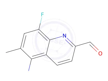 Chemical structure of 5-Amino-8-fluoro-6-methylquinoline-2-carbaldehyde