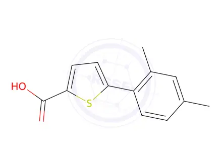 Chemical structure of 5-(2,4-Dimethylphenyl)thiophene-2-carboxylic acid