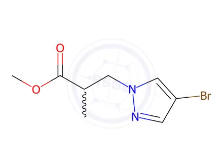 Chemical structure of Methyl 3-(4-Bromo-1H-pyrazol-1-yl)-2-methylpropanoate