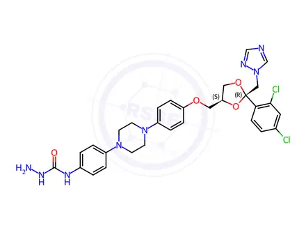 Chemical structure of Itraconazole Impurity 101