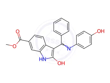 Chemical structure of Nintedanib 4-Hydroxyphenyl Analog