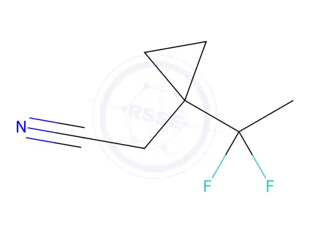 Chemical structure of 2-(1-(1,1-Difluoroethyl)cyclopropyl)acetonitrile