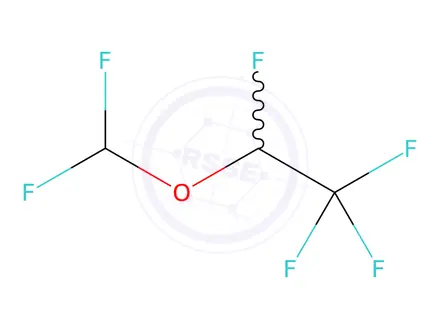 Chemical structure of Desflurane Solution in Methanol
