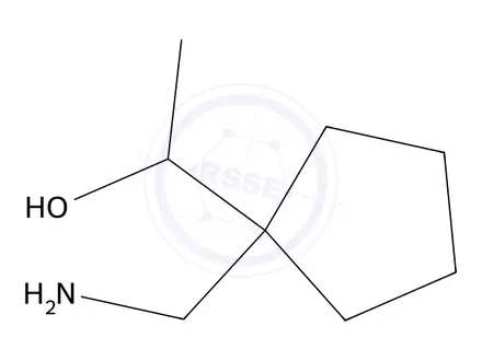 Chemical structure of 1-(1-(Aminomethyl)cyclopentyl)ethan-1-ol
