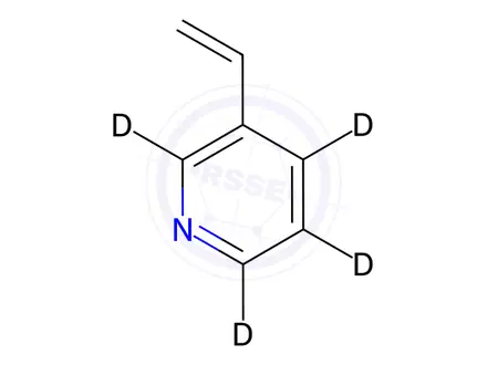 Chemical structure of 3-Vinylpyridine-d4