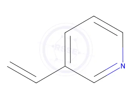 Chemical structure of 3-Vinylpyridine (stabilized with TBC)