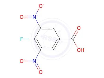 Chemical structure of 4-Fluoro-3,5-dinitro-benzoic Acid
