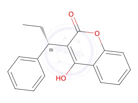 Chemical structure of (S)-Phenprocoumon