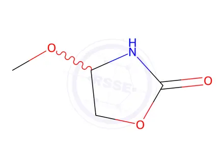 Chemical structure of 2-Oxazolidinone, 4-methoxy-