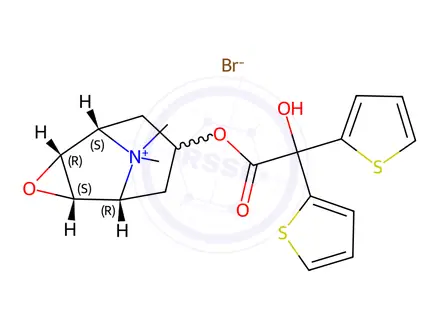 Chemical structure of Iso Tiotropium Bromide