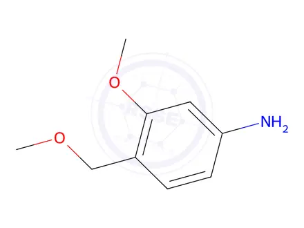 Chemical structure of 3-methoxy-4-(methoxymethyl)aniline