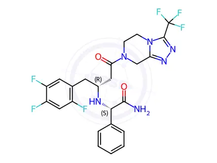 Chemical structure of Sitagliptin Phosphate Impurity 262