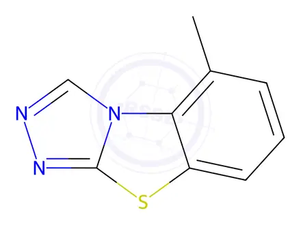Chemical structure of Tricyclazole