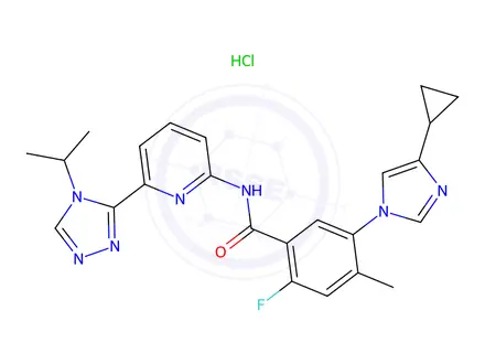 Chemical structure of Selonsertib hydrochloride