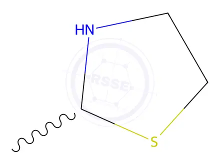 Chemical structure of 2-Methylthiazolidine