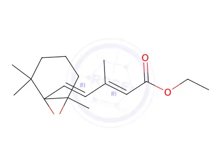 Chemical structure of Ethyl (2E,4E)-3-methyl-5-(2,2,6-trimethyl-7-oxabicyclo[4.1.0]heptan-1-yl)penta-2,4-dienoate