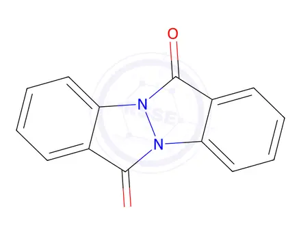 Chemical structure of 6H,12H-Indazolo[2,1-a]indazole-6,12-dione